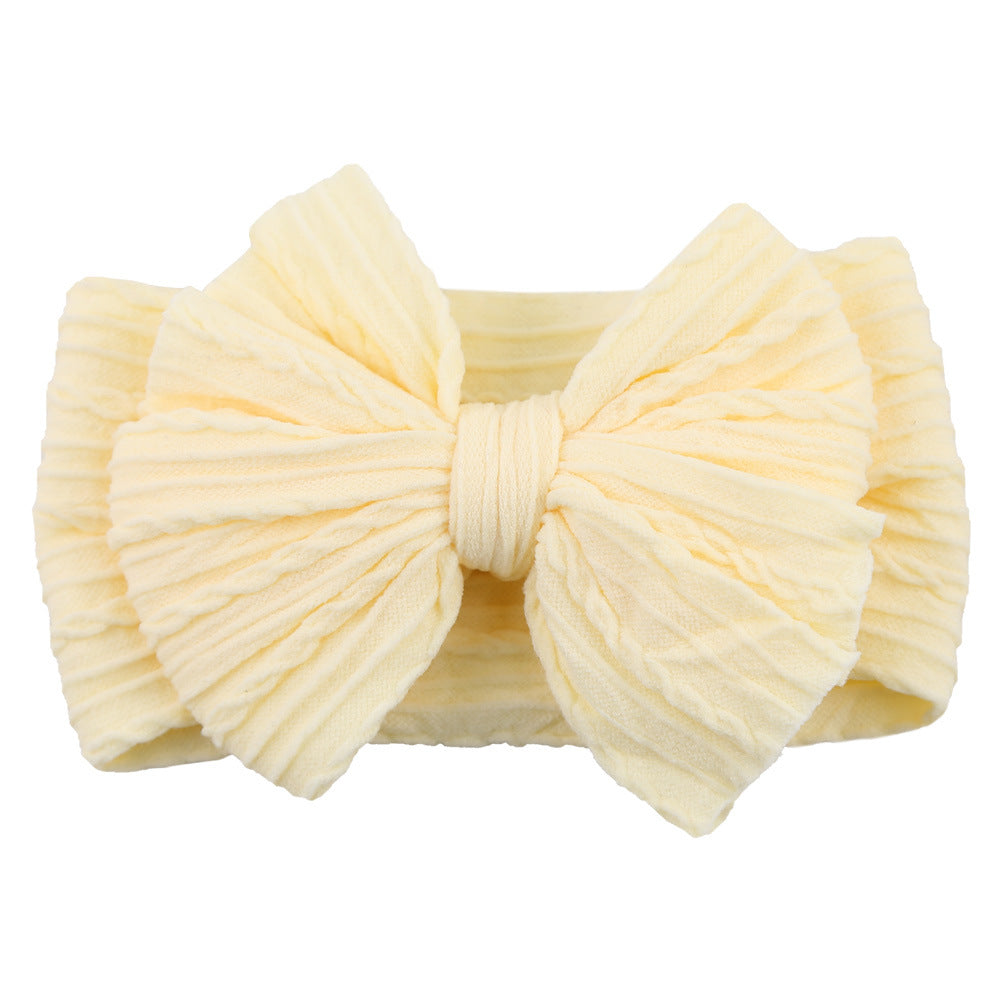 Handmade Baby Headbands Soft Stretchy Nylon Hair Bands With Bows For Newborn Infant Baby Toddler Girls
