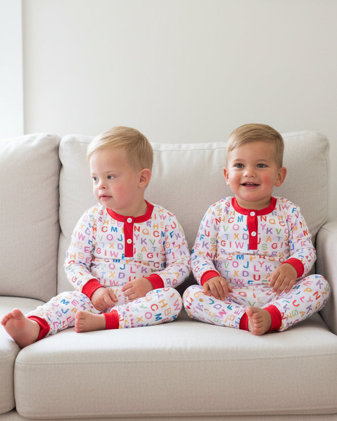 ABC Knit Pajama Set