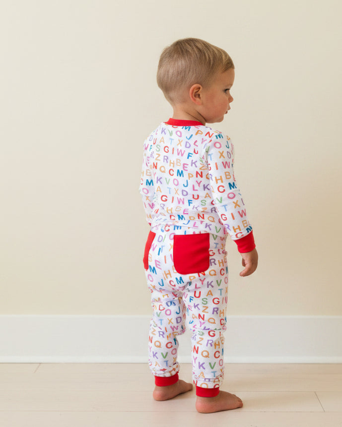ABC Knit Pajama Set