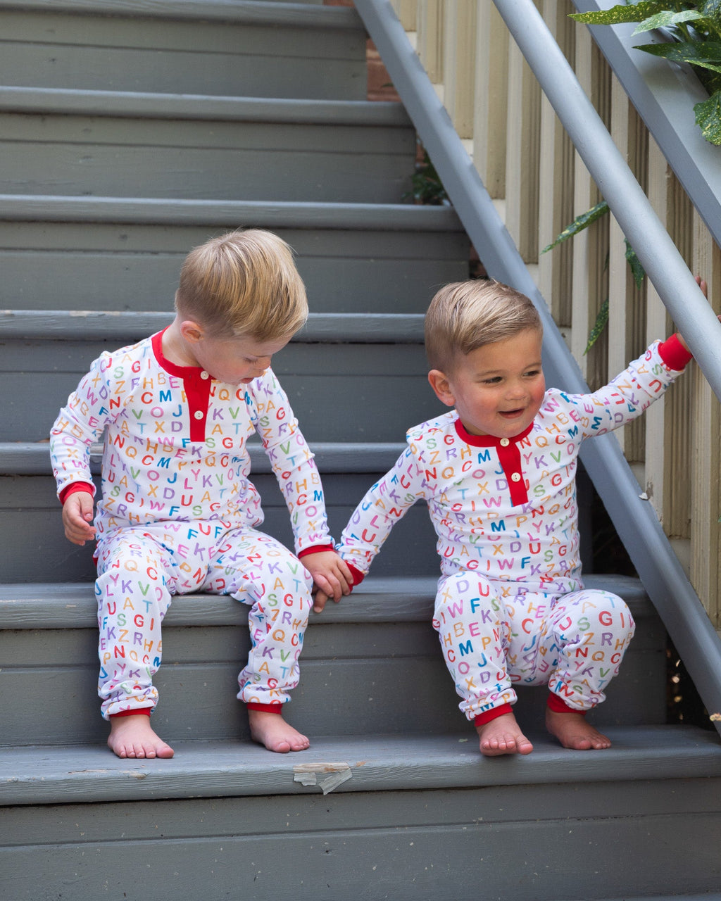 ABC Knit Pajama Set- FINAL SALE