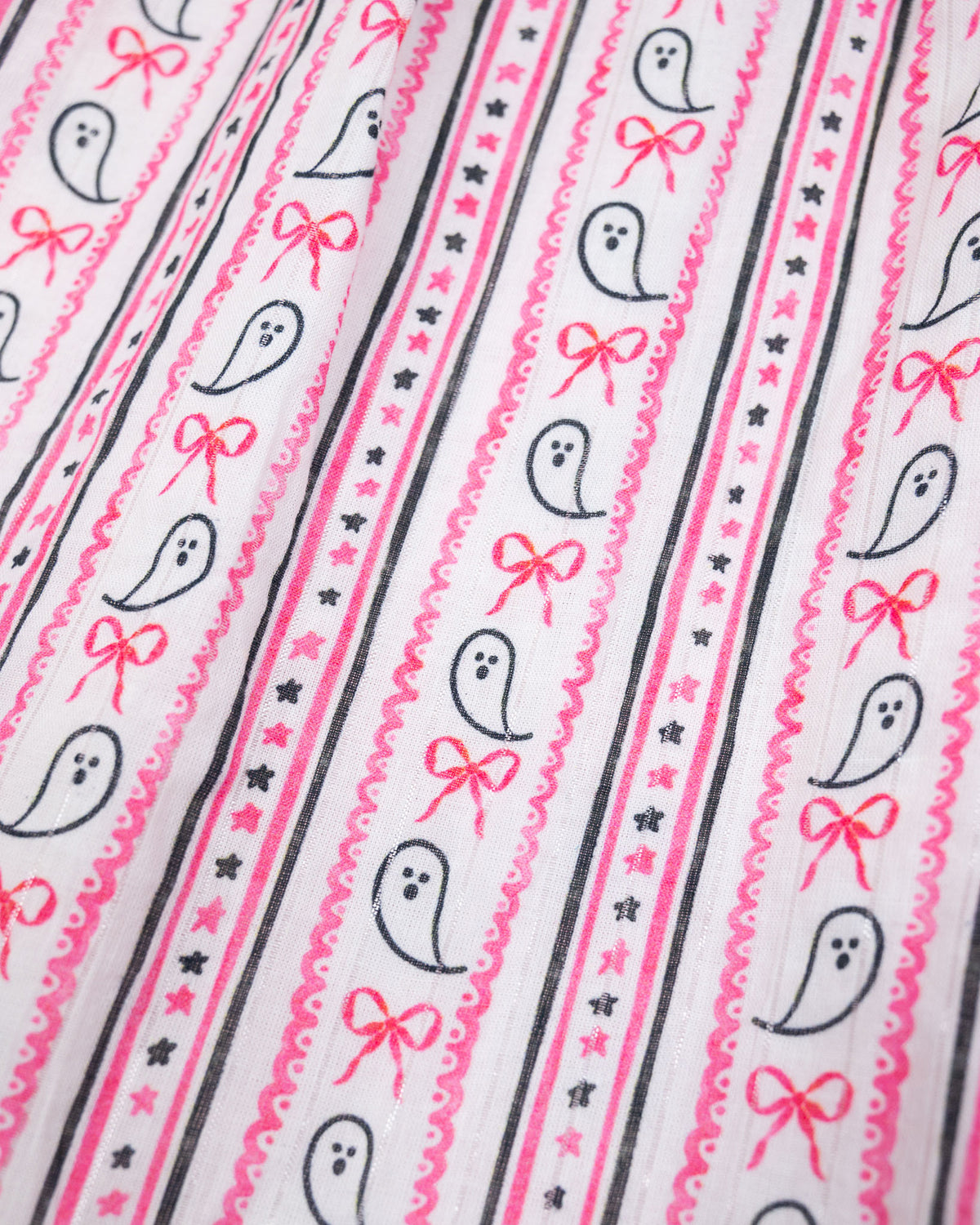 Ghost Stripe with Silver Lurex Dress- FINAL SALE