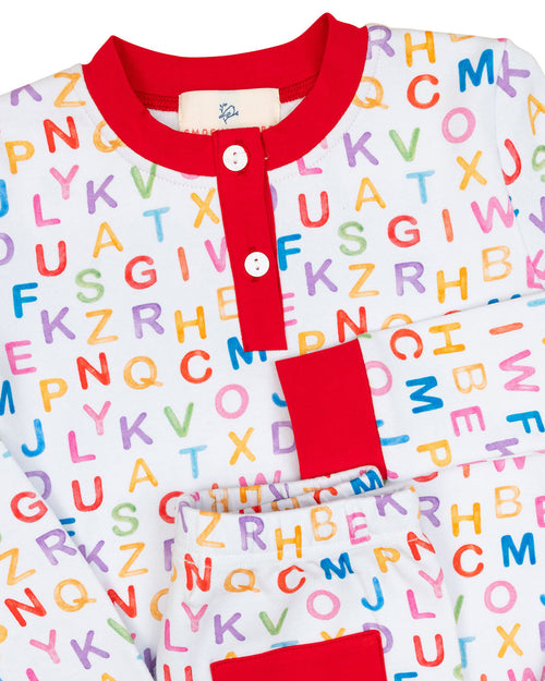 ABC Knit Pajama Set- FINAL SALE